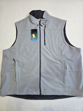 NWT Solaris 3XB Gray Multi Climate Mens Vest Lightweight Zipper Pockets